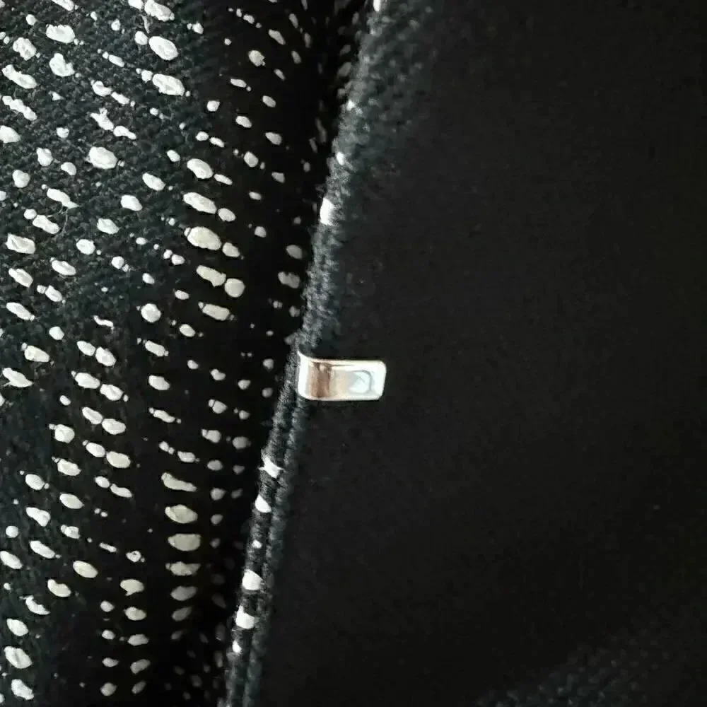 Lafayette 148 Women’s Blazer Black White Flat Hook and Eye Closure Versatile 12